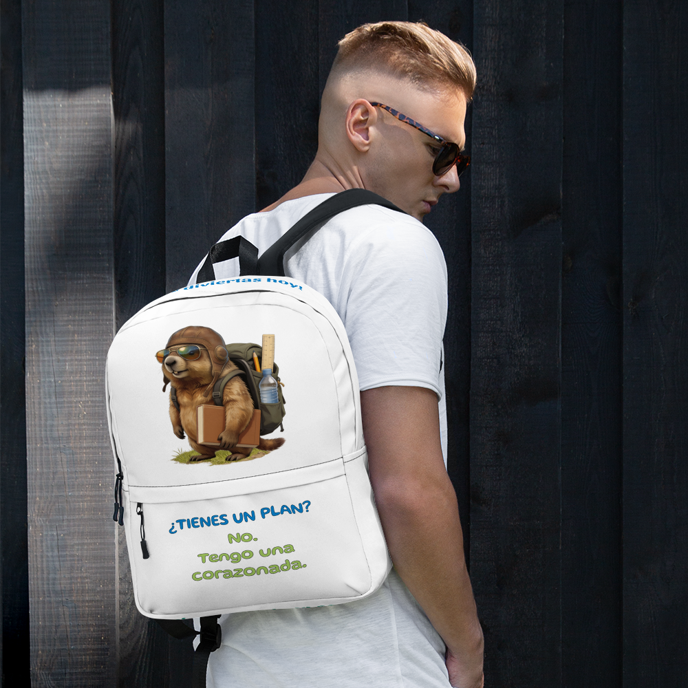 Gustl – ABC Arbeits- und Schulrucksack – Weiß