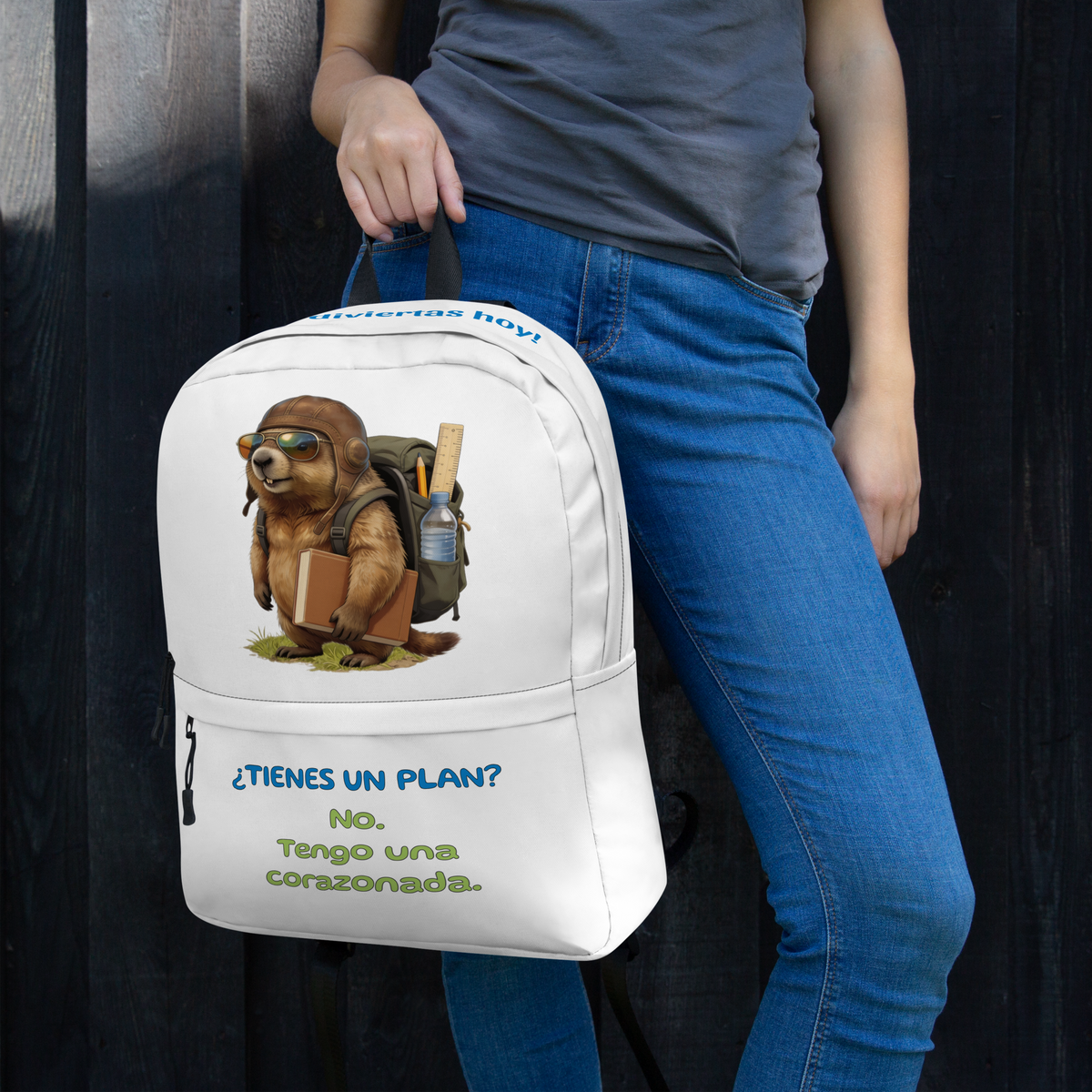 Gustl – Mochila infantil Aventura ABC – Blanca